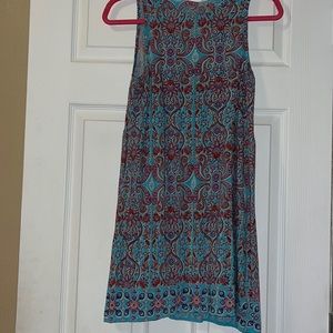 Mi ami teal bohemian dress.